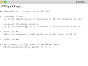 electron-vue运行报错:ReferenceError: process is not defined